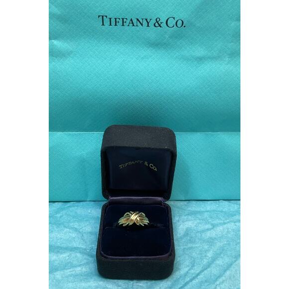 Authentic Vintage 1990 Solid 18K Yellow Gold Signature Ring size 5 - Picture 1 of 5